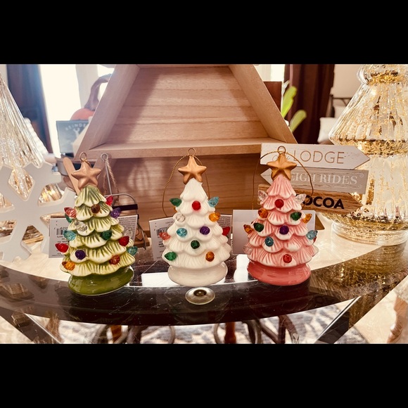 Light up Ceramic Retro Christmas Tree Ornament nwt - Picture 10 of 12